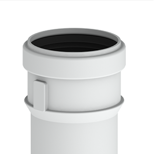 Burgerhout Safe-PP rookgasafvoer pijp 80° 500mm 400453975