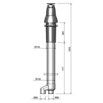 Burgerhout Skyline 3000 HR dakdoorvoer 2x80 mm + Safe-PP rookgaspijp  400452782
