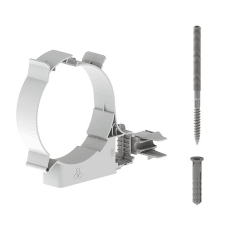 Burgerhout Easysafe muurbeugel PP 80mm wit 400452203 | CVketel.nl