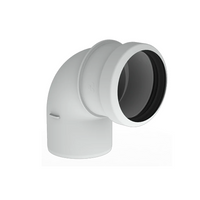 Burgerhout Safe-PP rookgas bocht 80mm 90° 400453992 | CVketel.nl