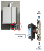 RBM Vuilafscheider voor CV-ketel 22 mm SafeCleaner2 magnetisch 24052200